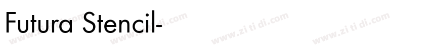 Futura Stencil字体转换